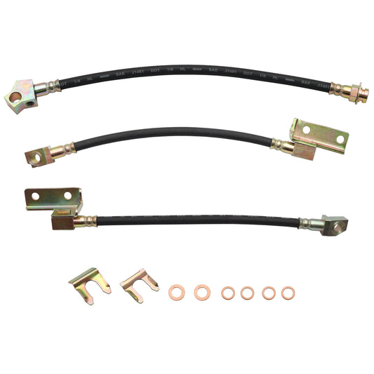 Brake Hose Kit Front & Rear XW XY XA ZC ZD ZF Both Sides Disc Front Drum Rear - BHK2005