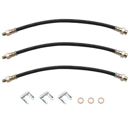 Brake Hose Kit Front & Rear XK XL XM XP Both Sides Drum Brakes - BHK2007