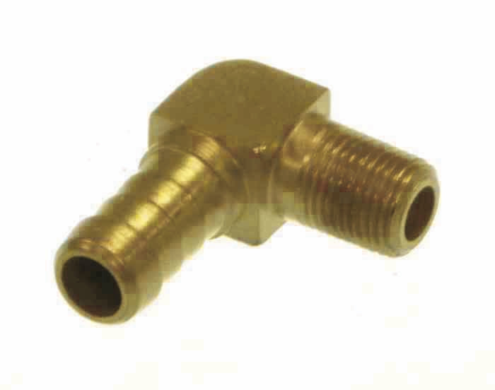 TFI Brass Male Elbow Tail 1/2 Hose X 3/8 Bsp - BME1238