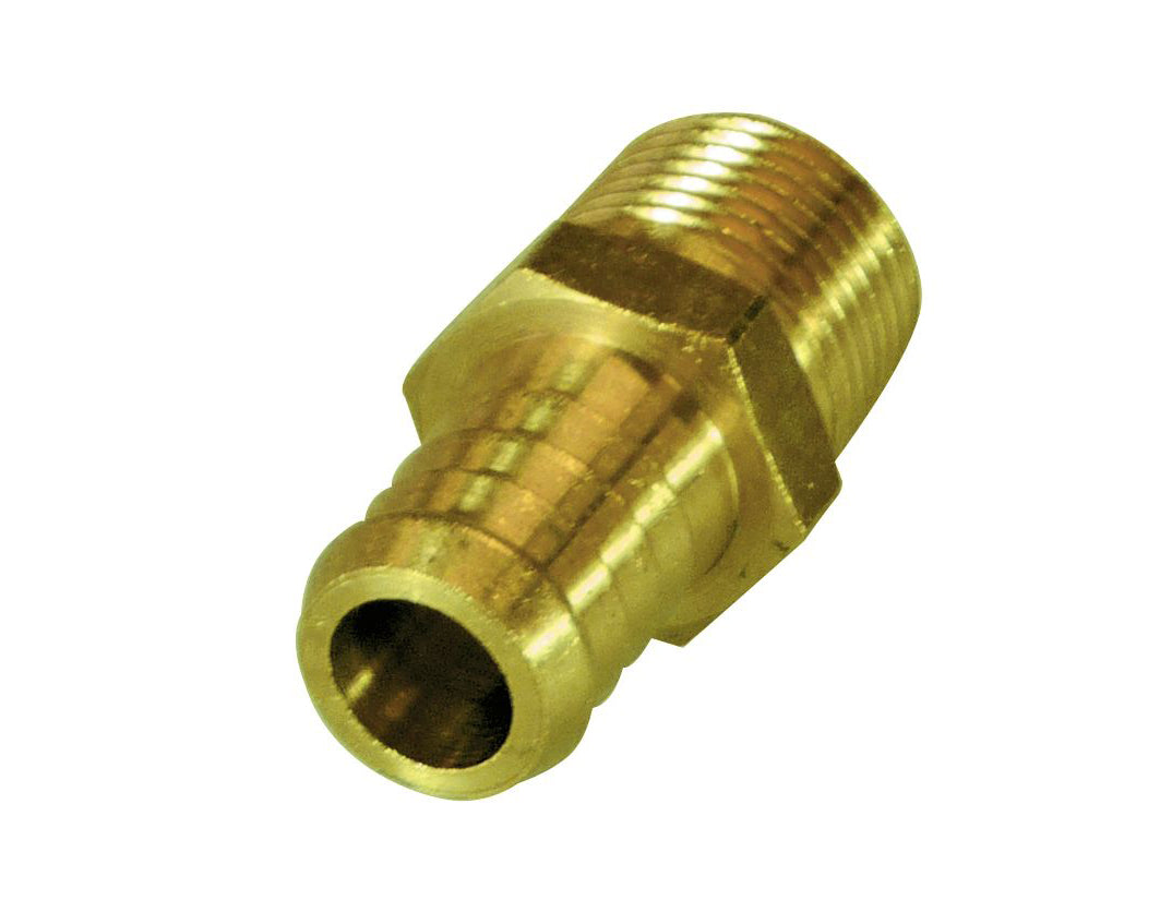 TFI Brass Male Tail 3/8 Hose X 3/8 Bsp - BMT3838