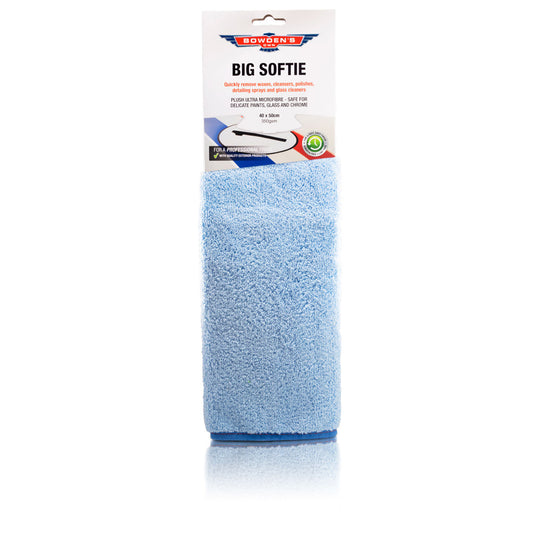 BOWDEN'S OWN Blue Big Softie Microfibre Towel 40x50cm 350gsm - BOBCP