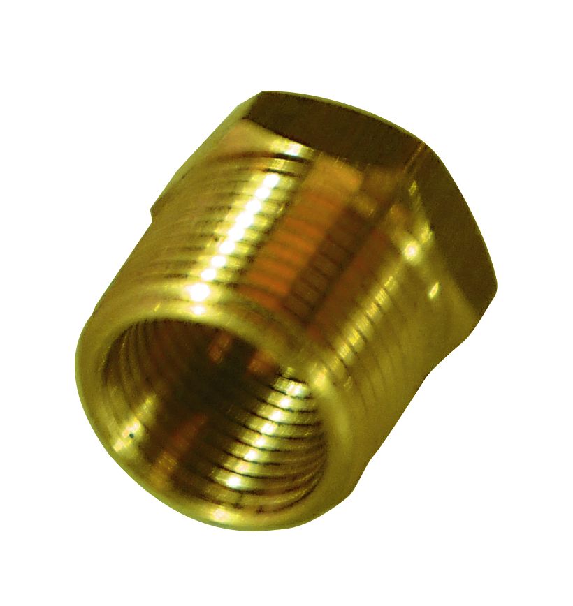 TFI Brass Reducing Bush 3/8 Male x 1/4 Female Bsp - BRB3814