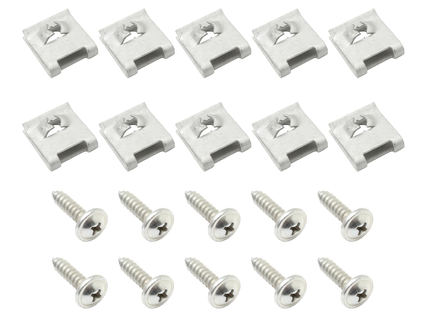 Universal Screw Pan Kit 10g - 16 X 3/4" U Nuts - BS0006