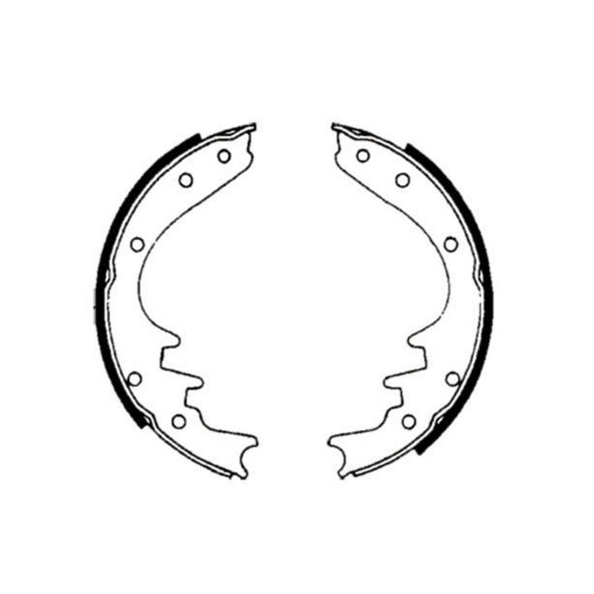Bendix Drum Brake Shoe Set Holden EJ EH Front Or Rear HD HR LC LJ Rear Suit Drum Front LH-UC Rear - BS1174