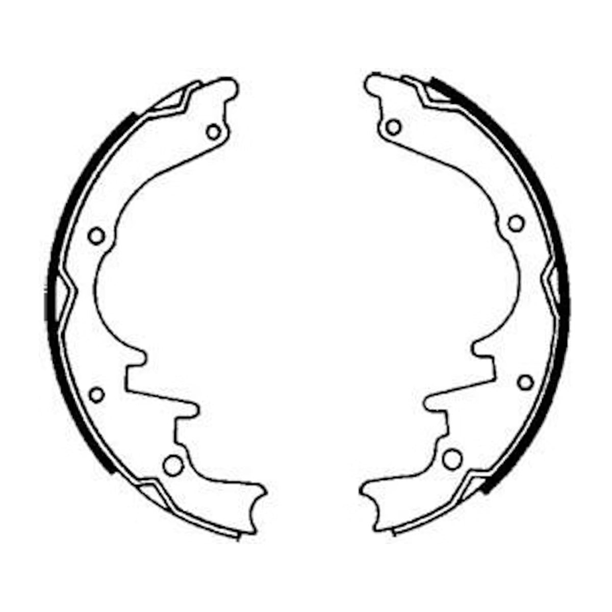 Bendix Rear Drum Brake Shoes Holden HK HT HG (W/ Drum Front) HQ HJ HX HZ WB - BS1337