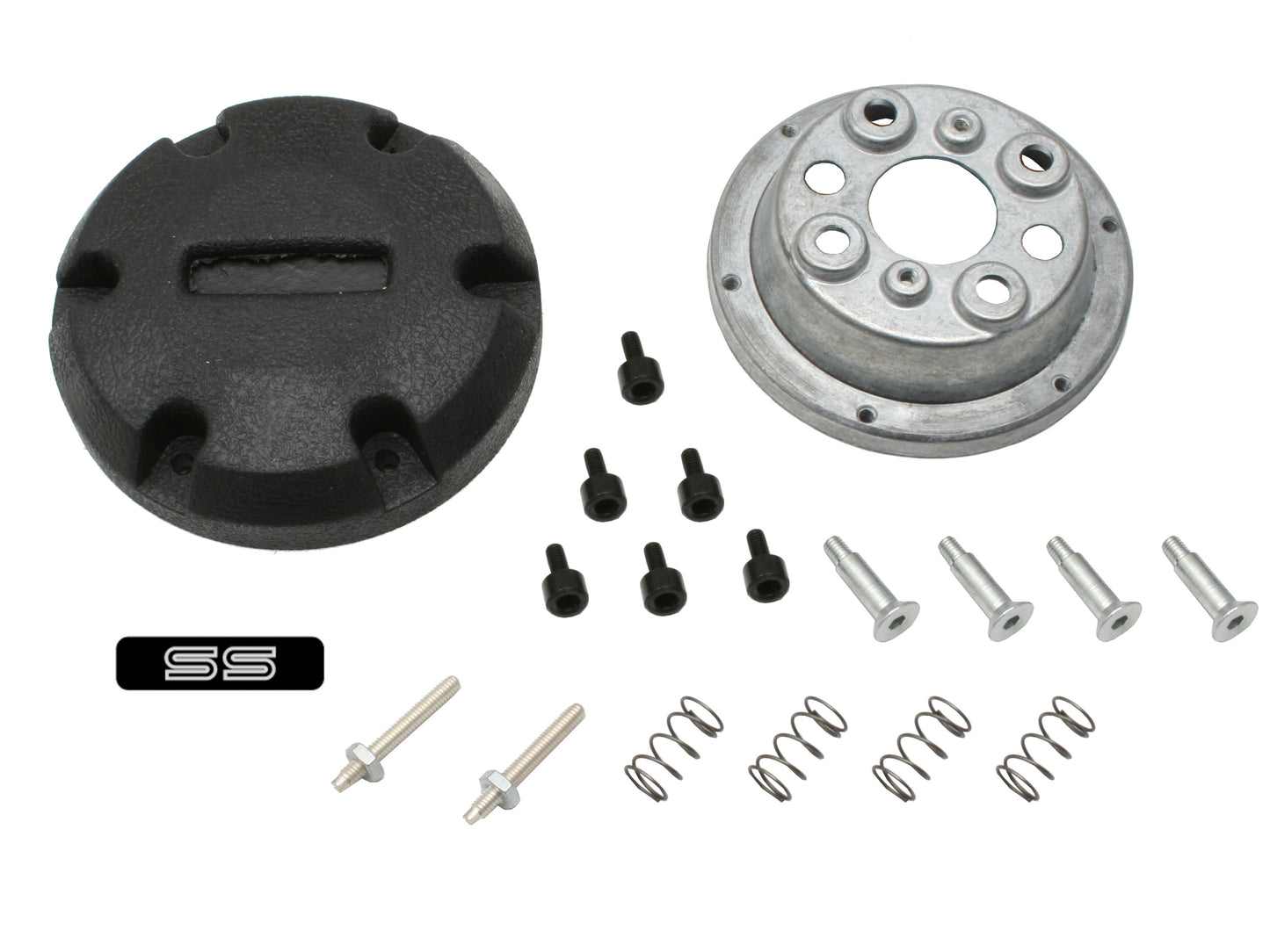 Horn Cap Kit & Adaptor SS Badge HQ Genuine Wheel - CAPSSQ1A