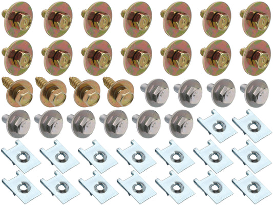 Fender Mounting Bolt Kit VN VG Commodore w/o Bonnet Struts - CBM1016