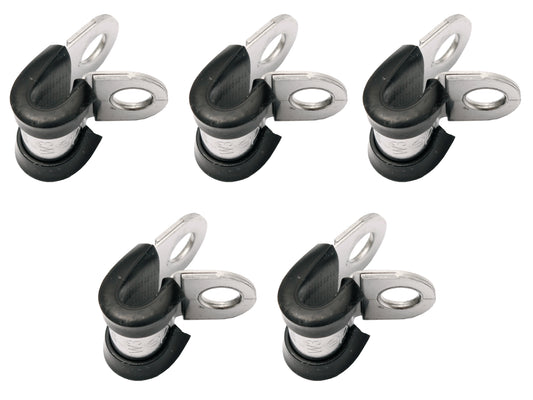 Cushion Clamp Stainless Steel 6mm x 15mm (5) - CC1006