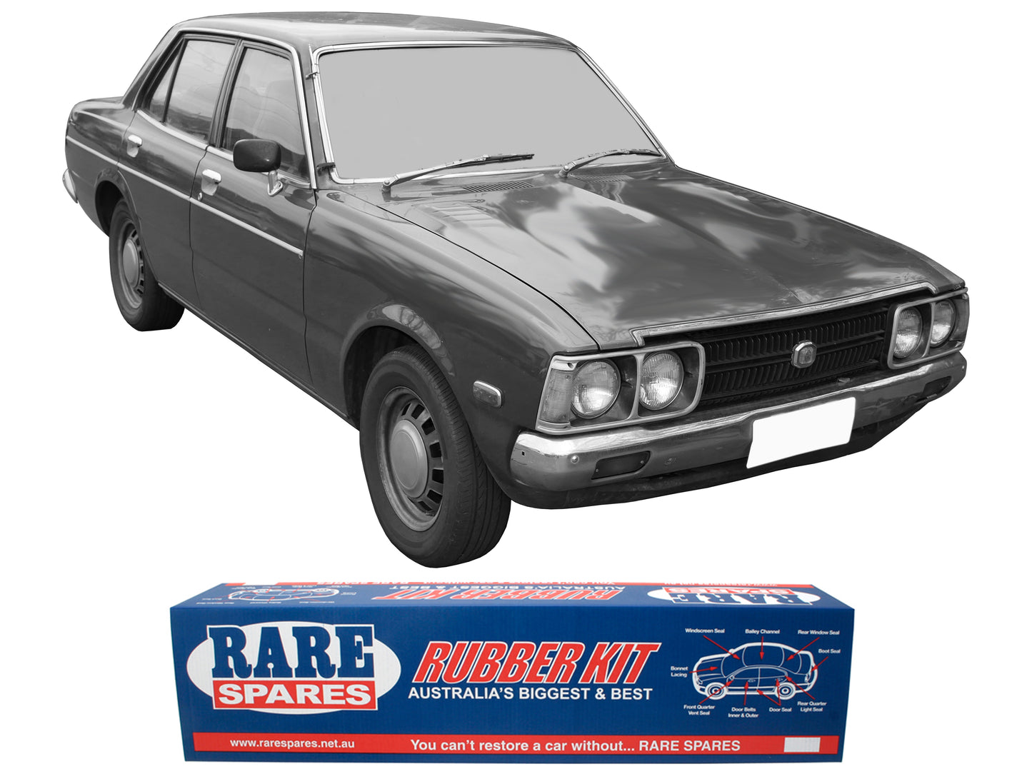 Body Rubber Kit Suits Toyota Corona Sedan Rt104 73 / 79 - COR12