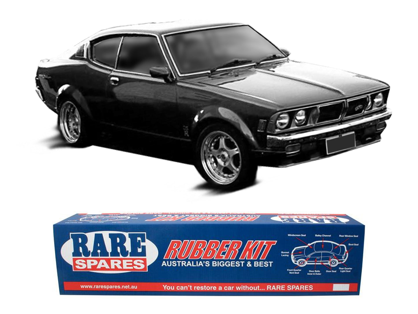 Body Rubber Kit Cortina 1967-1970 Mk2 Coupe - CORT4