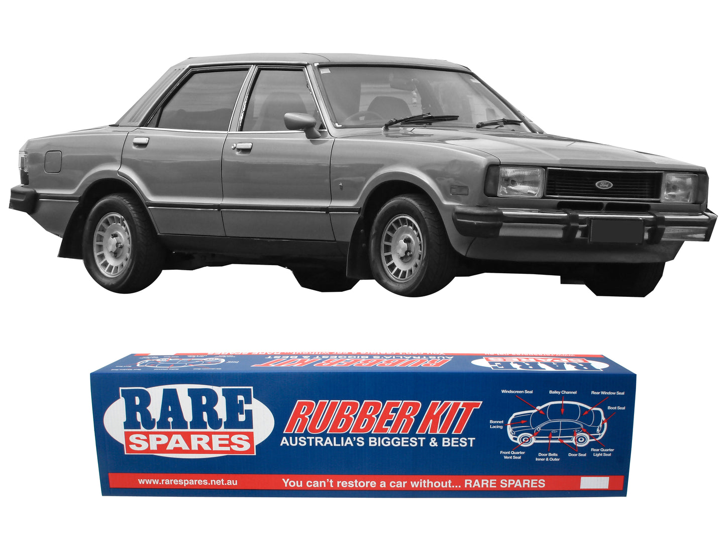 Body Rubber Kit Cortina 1977-1980 TE Sedan - CORT9