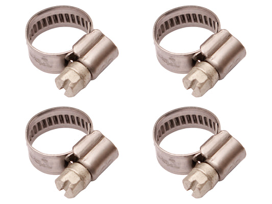Hose Clamp Kit Worm Drive W:9 D:8 - 16mm (4) - CS1116