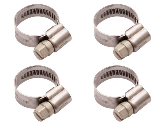 Hose Clamp Kit Worm Drive W:9 D:12 - 20mm (4) - CS1120