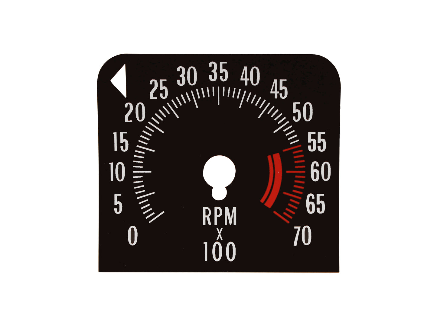 Decal Tacho HQ 7000 Rpm - D1003