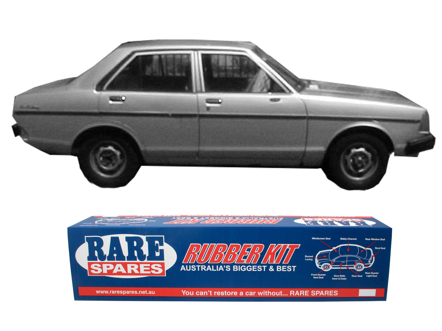 Body Rubber Kit Datsun Sunny Sedan 1978-1983 - DAT16