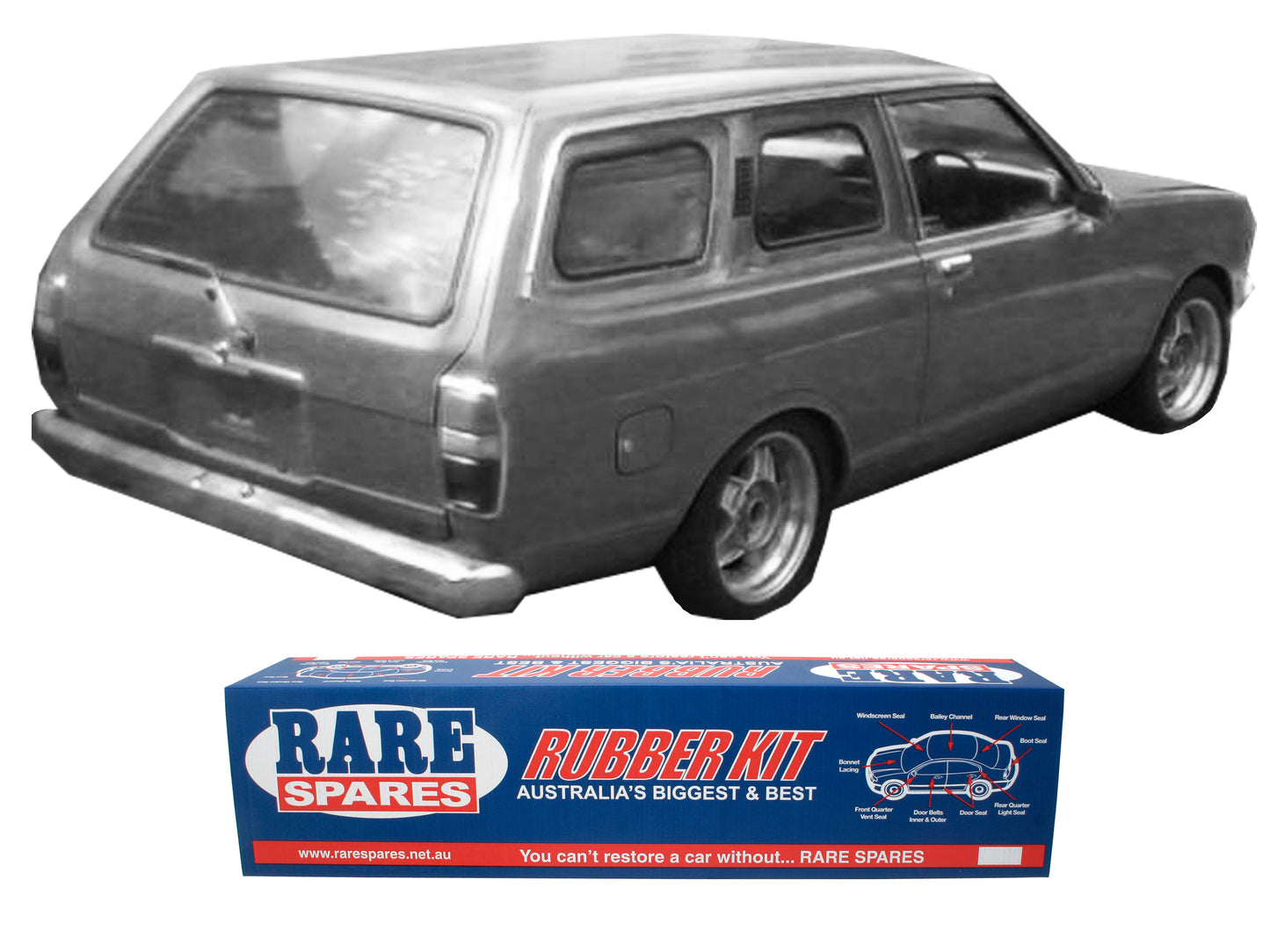 Body Rubber Kit Datsun Sunny Panel Van 78/83 - DAT17