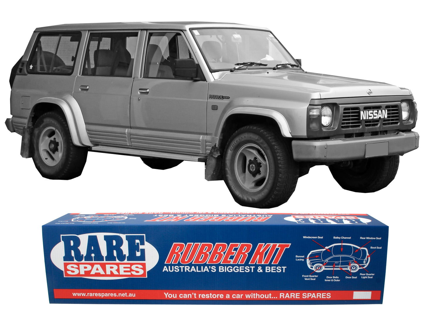 Body Rubber Kit Suits Nissan Patrol Gq Wagon 88/90 - DAT18