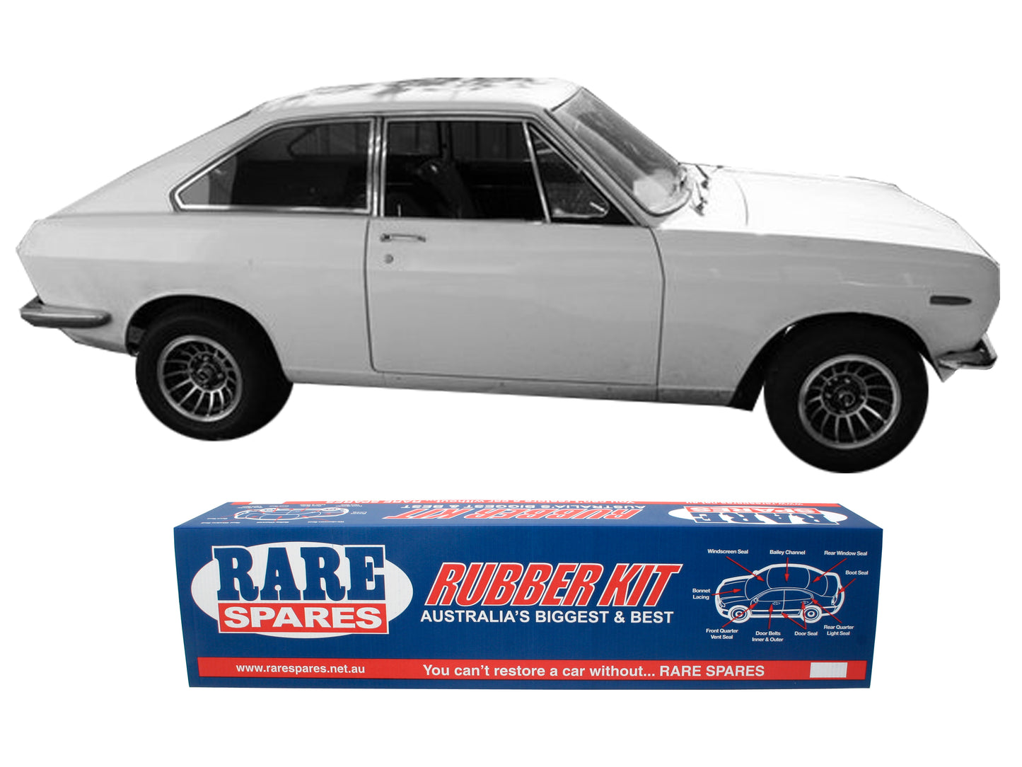Body Rubber Kit Datsun 1000 Coupe 1966-1969 - DAT3