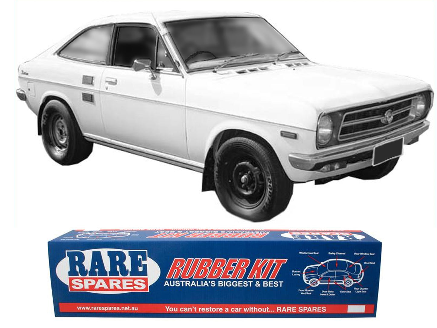 Body Rubber Kit Datsun 1200 Coupe 1970-1974 - DAT5