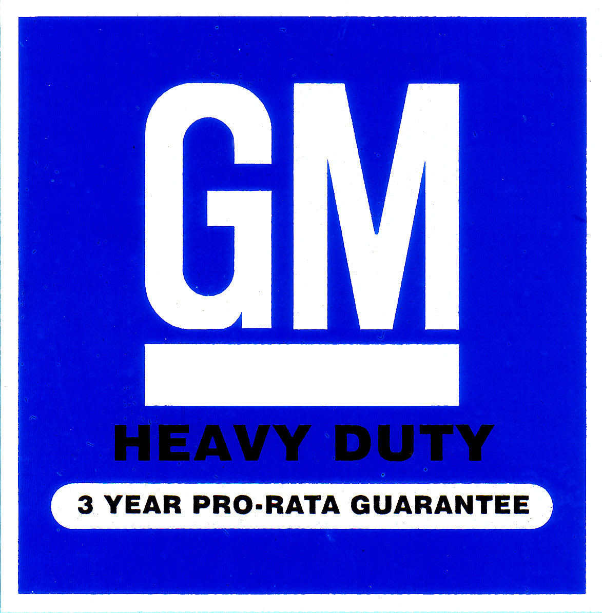 Decal Battery GM Heavy Duty HJ HX LH LX - DB1000