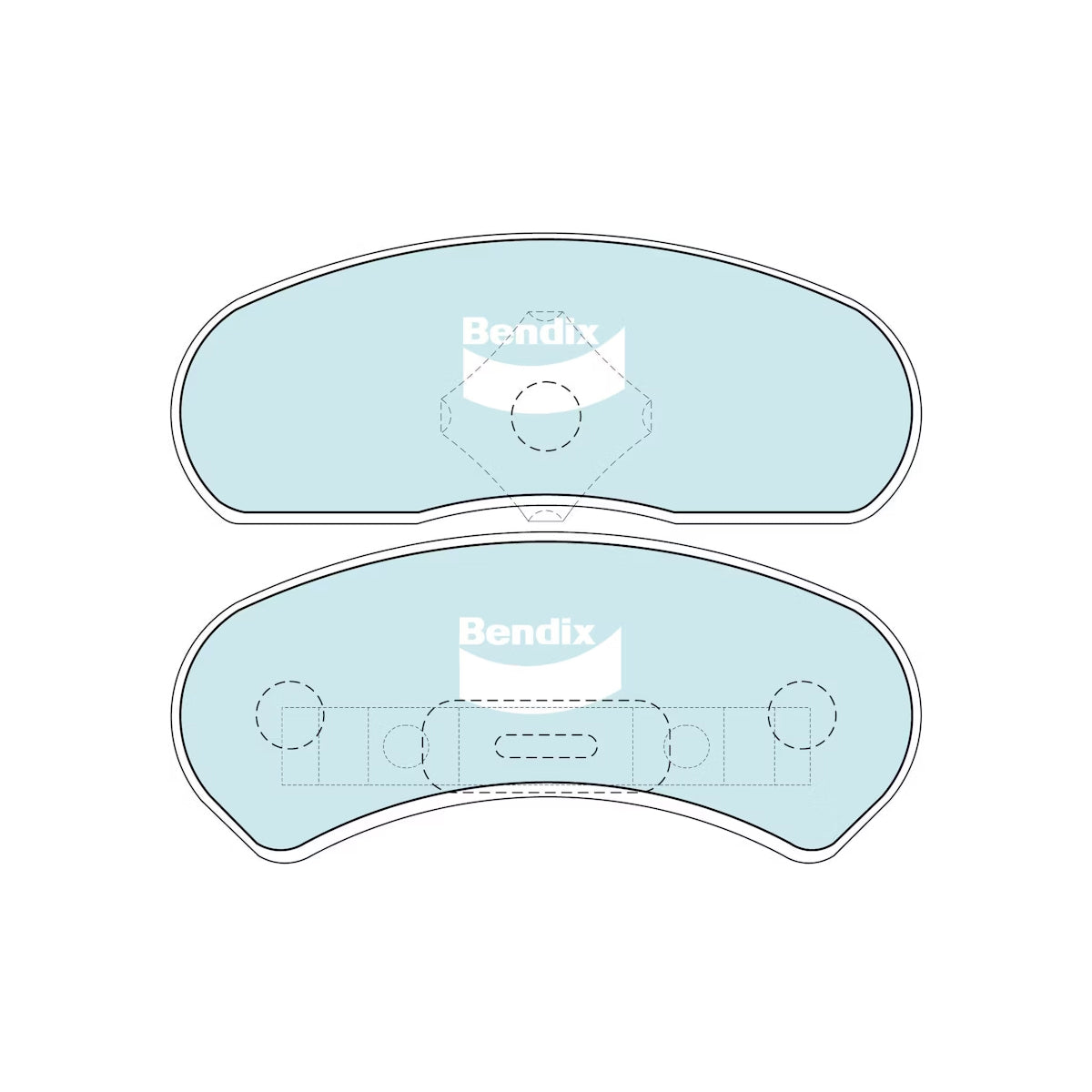 Bendix GCT Rear Disc Brake Pads (PBR Caliper) Ford XA XB XC XD ZG ZH ZJ / Holden HZ WB - DB1046