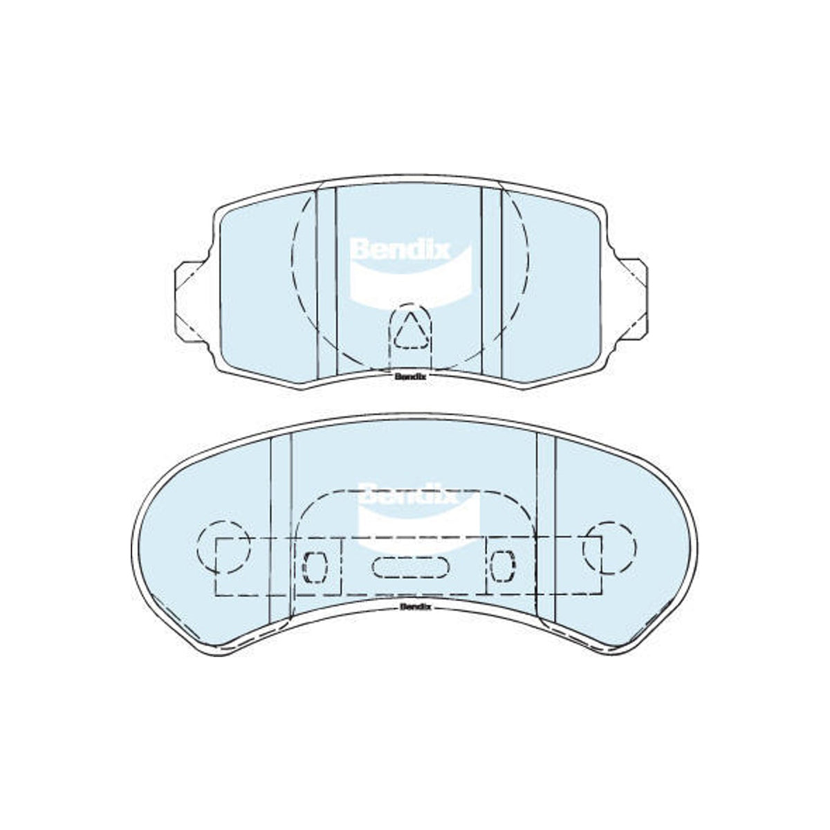 Bendix GCT Rear Disc Brake Pads Ford XE XF ZK ZL - DB1078