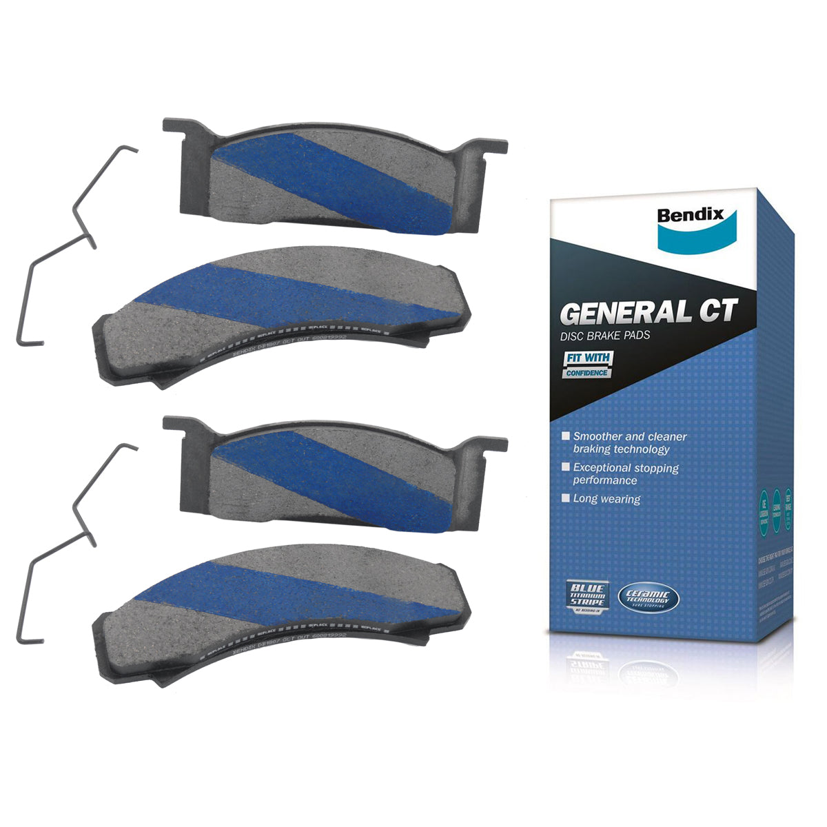 Bendix GCT Front Disc Brake Pads (Kelsey Hayes Caliper) Ford XR XW XY XA XB XC ZC ZD ZF - DB1807
