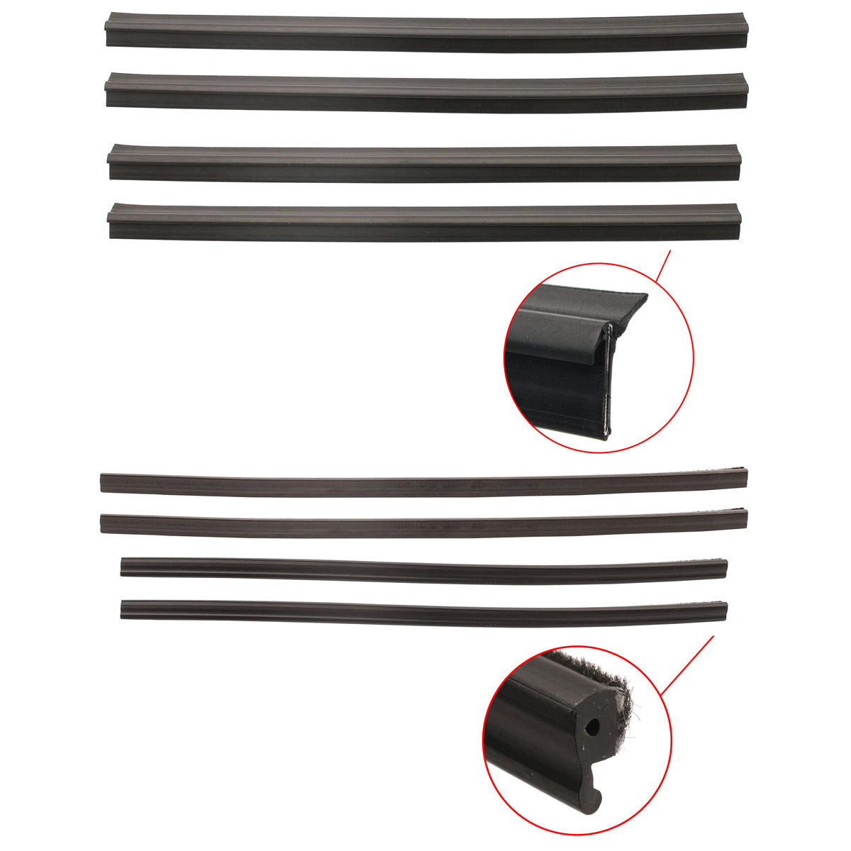 Door Belt Kit Escort Mk2 Sedan - DBKESC3