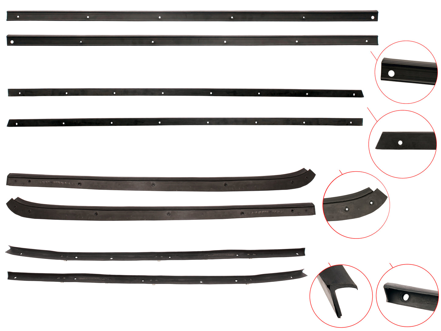 Door Belt Kit HK HT HG Monaro - DBKHKTG3