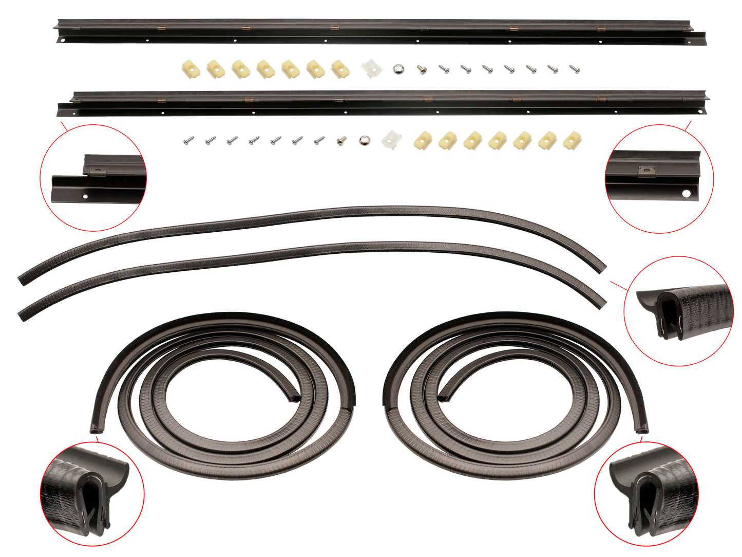 Door Belt Kit HQ HJ HX Monaro Coupe - DBKHQ3