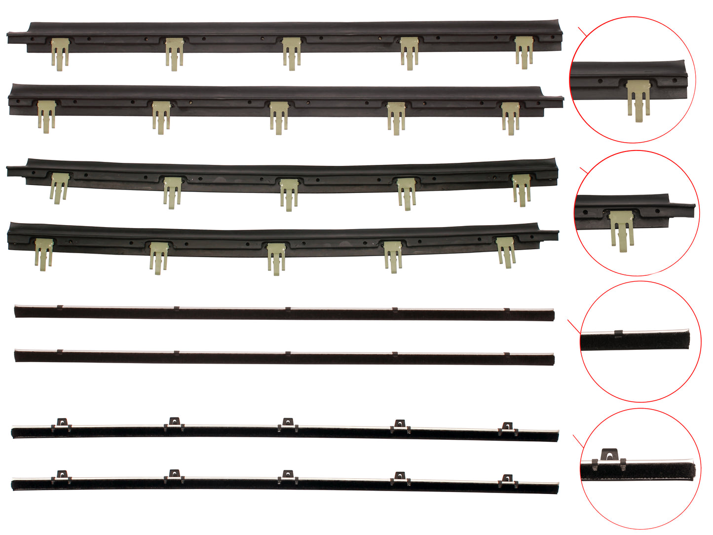 Door Belt Kit LC LJ Sedan - DBKLCLJ1
