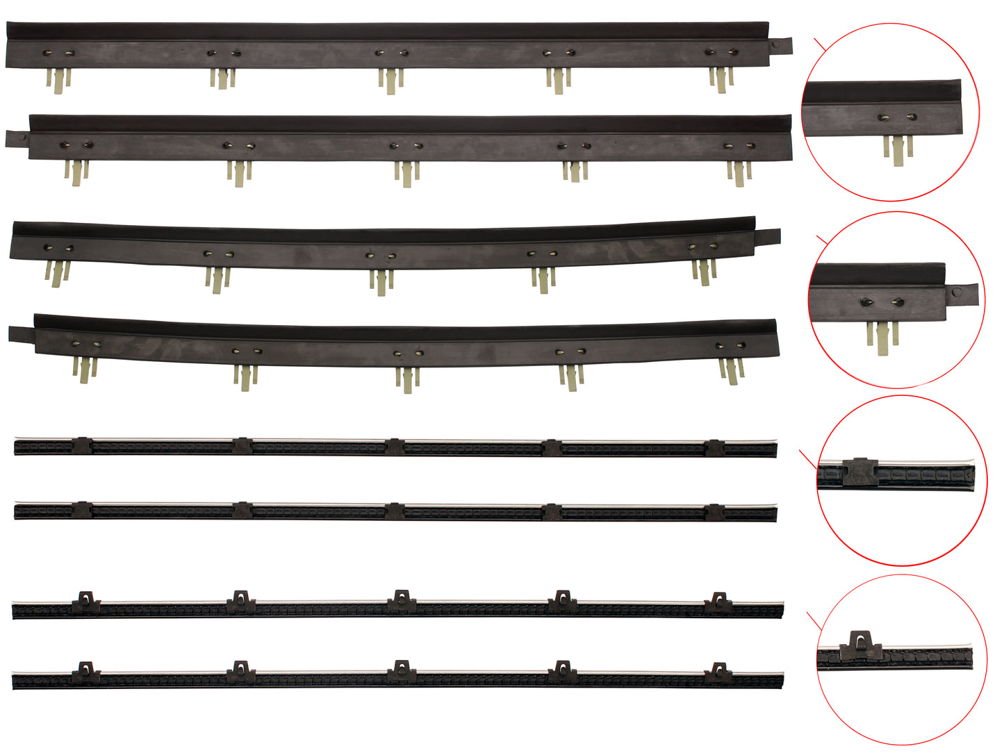 Door Belt Kit LC LJ Sedan - DBKLCLJ1