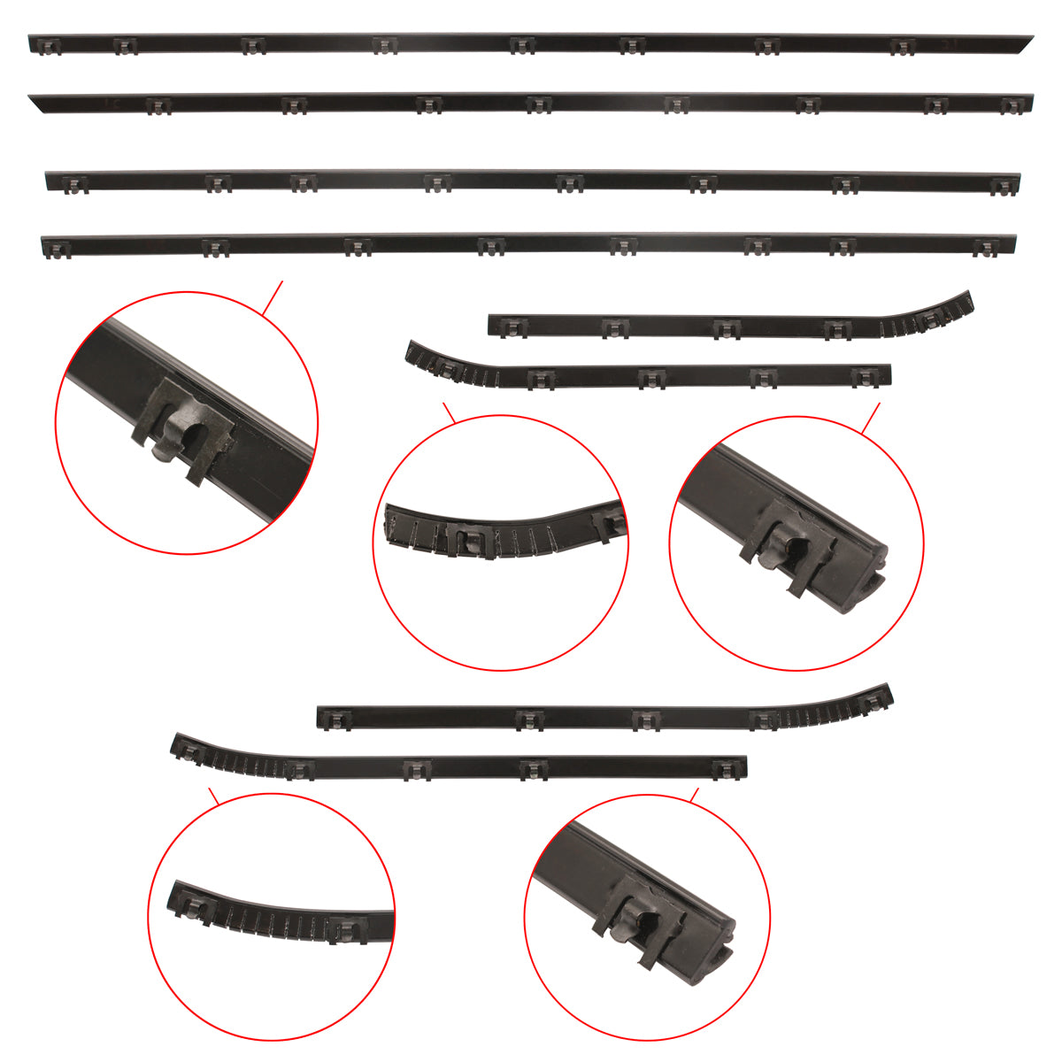 Door Belt Kit Valiant VH CH VJ Coupe - DBKVALH3