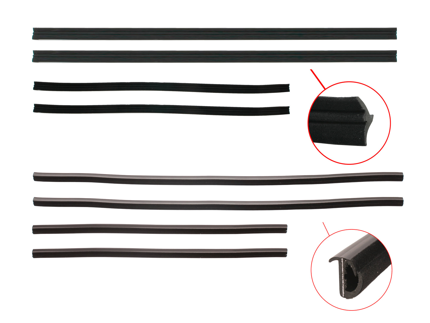 Door Belt Insert Kit VB All, VC VH Commodore Sedan Wagon Excluding SS & SLE - DBKVBVH1