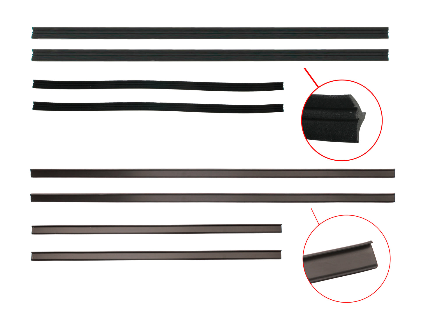 Door Belt Insert Kit VB All, VC VH Commodore Sedan Wagon Excluding SS & SLE - DBKVBVH1