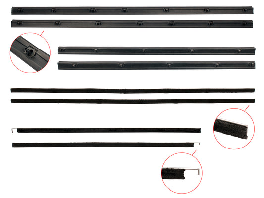 Door Belt Kit XA XB ZF ZG Sedan Wagon - DBKXAXB1