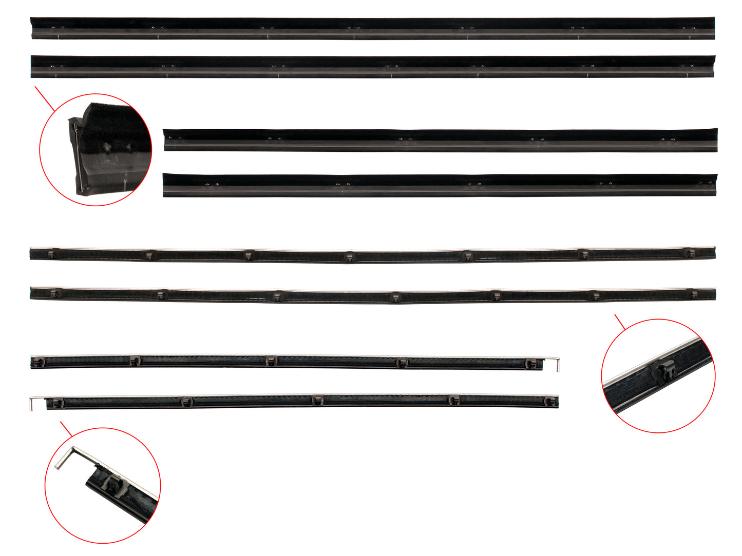 Door Belt Kit XA XB ZF ZG Sedan Wagon - DBKXAXB1