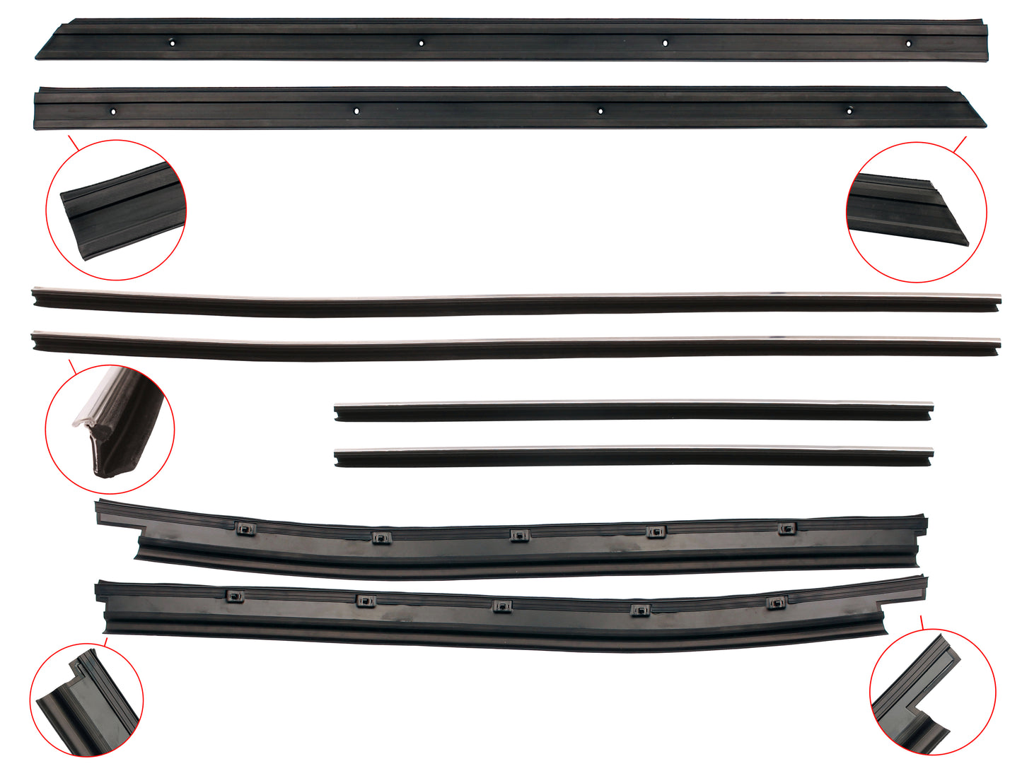 Door Belt Kit XA XB XC Coupe - DBKXAXC2