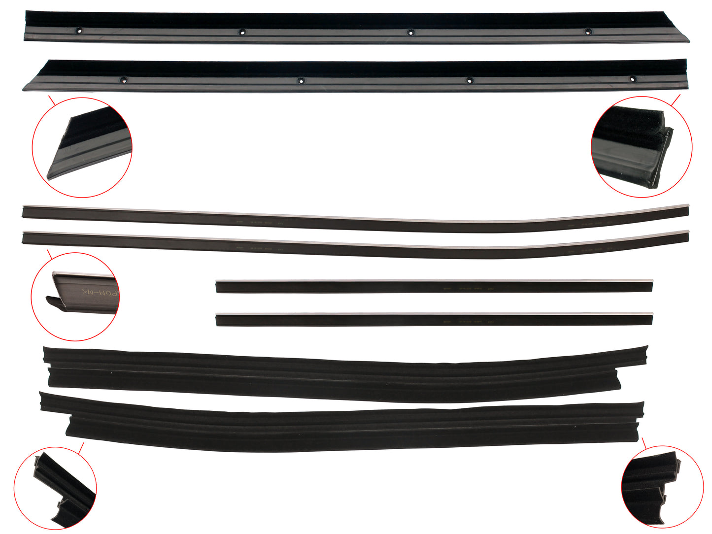 Door Belt Kit XA XB XC Coupe - DBKXAXC2