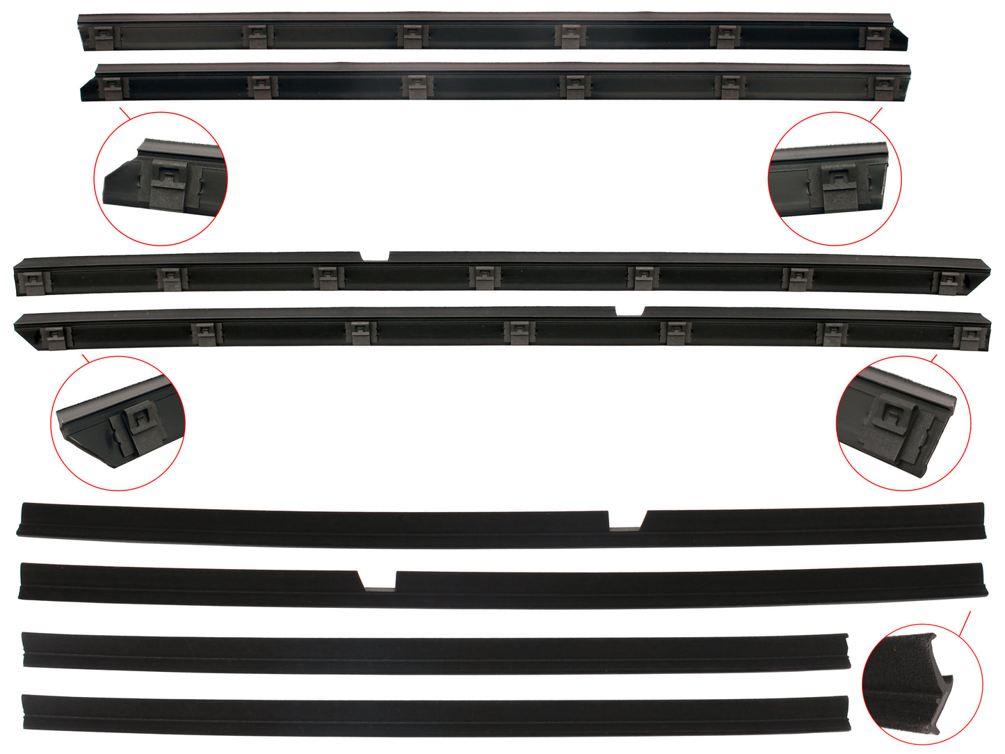 Door Belt Kit XD XE XF ZJ-ZL FC-FE Sedan Wagon - DBKXDXF1