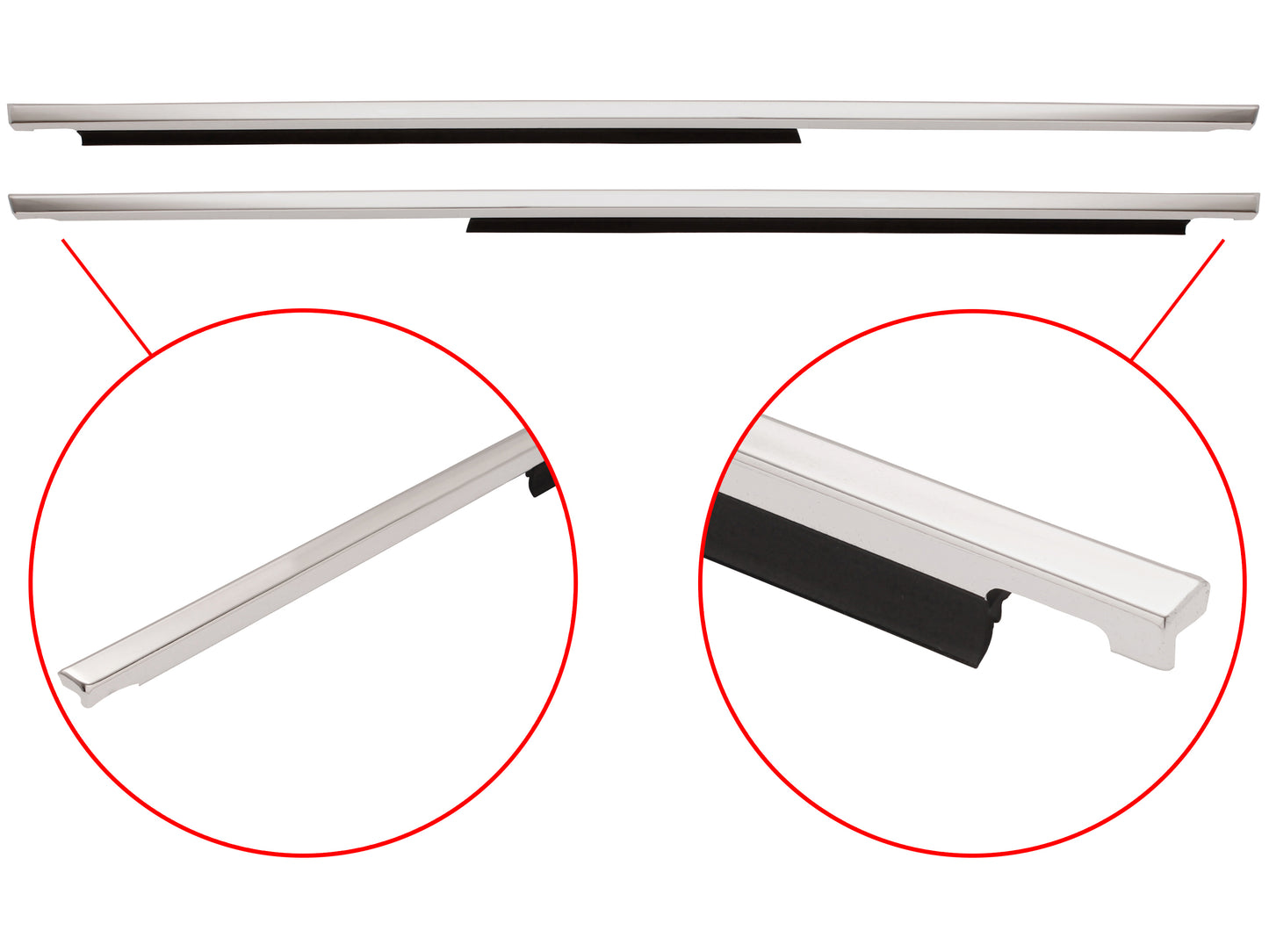 Door Belt & Moulding Kit Complete VC VH Sedan SLE - DBMKVC1