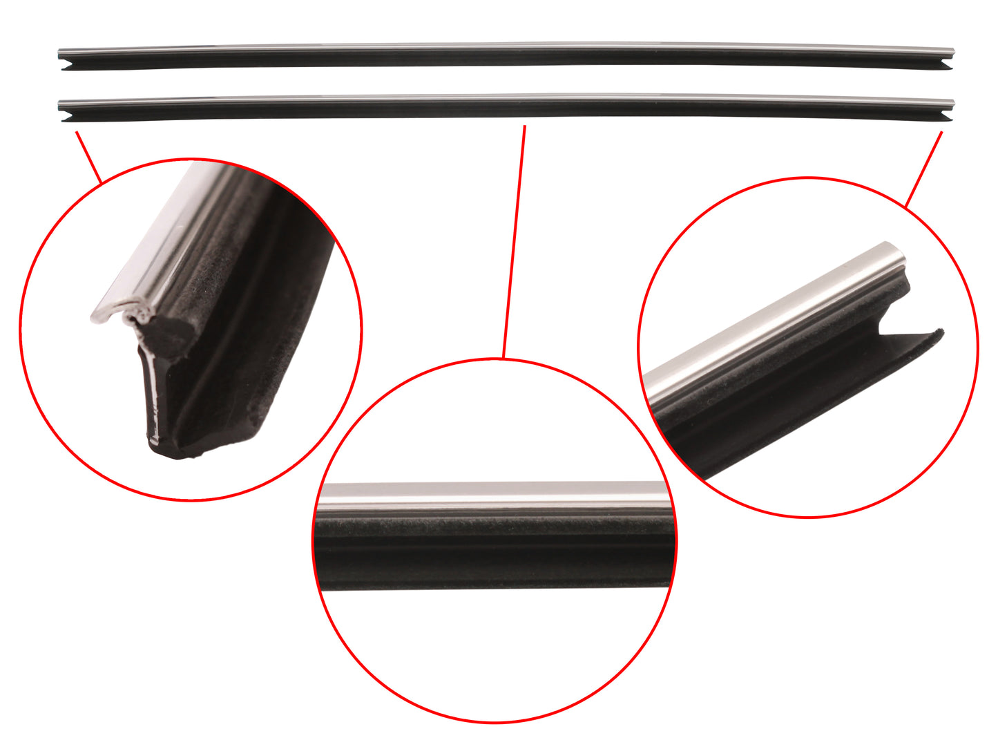 Door Belt & Moulding Kit Complete VC VH Sedan SLE - DBMKVC1