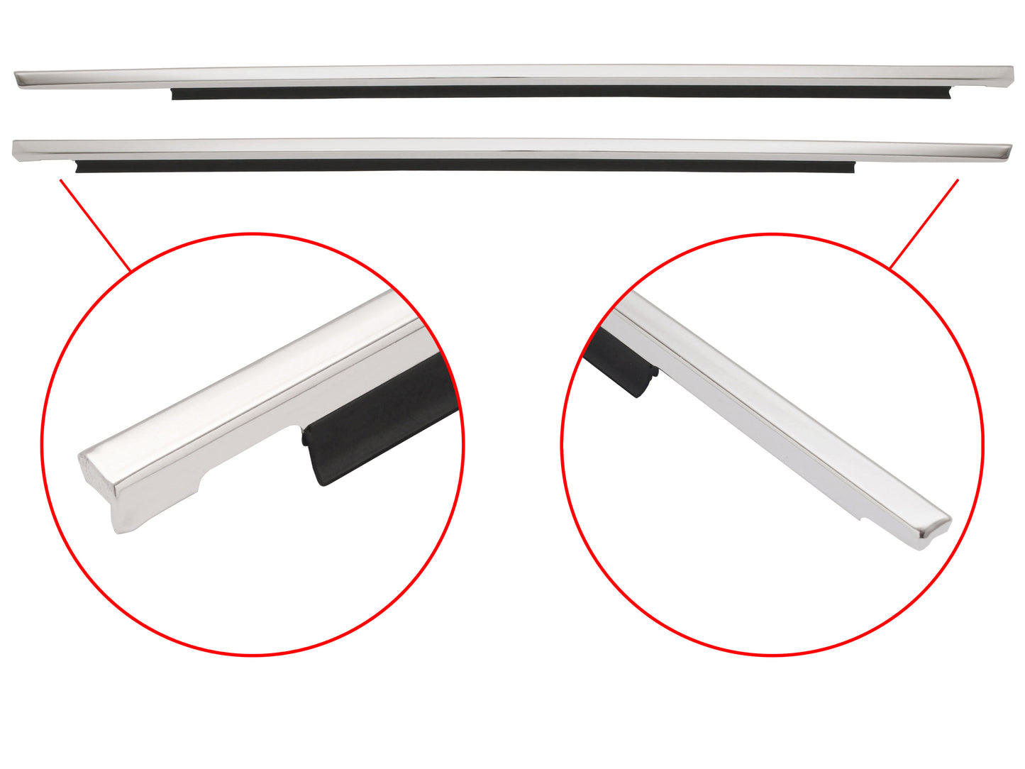 Door Belt & Moulding Kit Outer VB VC VH Commodore Sedan Wagon - DBMKVB3