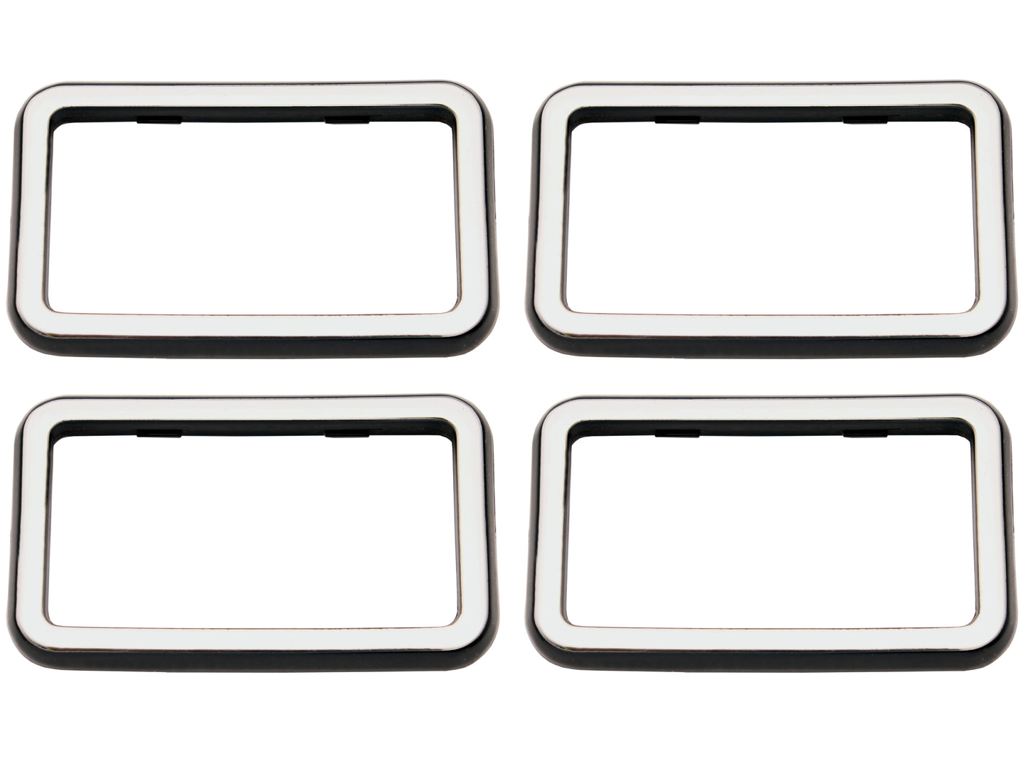Surround Inner Door Handle VB VC VH VK VL Commodore Chrome/Black - DHS1001