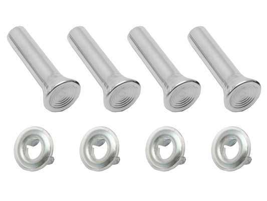 Door Lock Knob Kit (4) Chrome HK HT HG HQ HJ HX HZ WB LC LH LX UC Inc Fer - DLK2