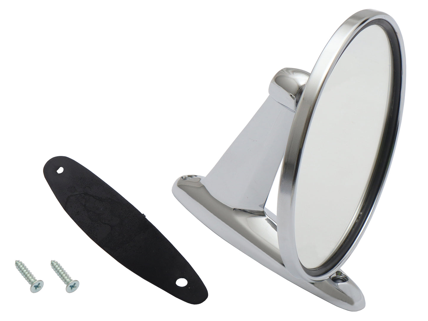 Door Mirror Universal Chrome Round Left Or Right - DM1034