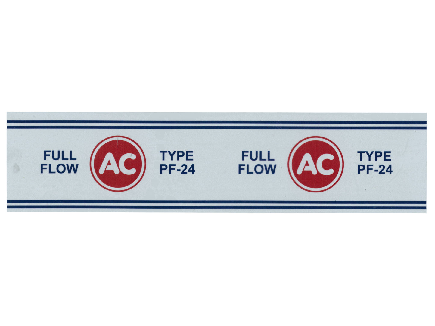 Decal Oil Filter Pf24 Ac (White) - DOF002