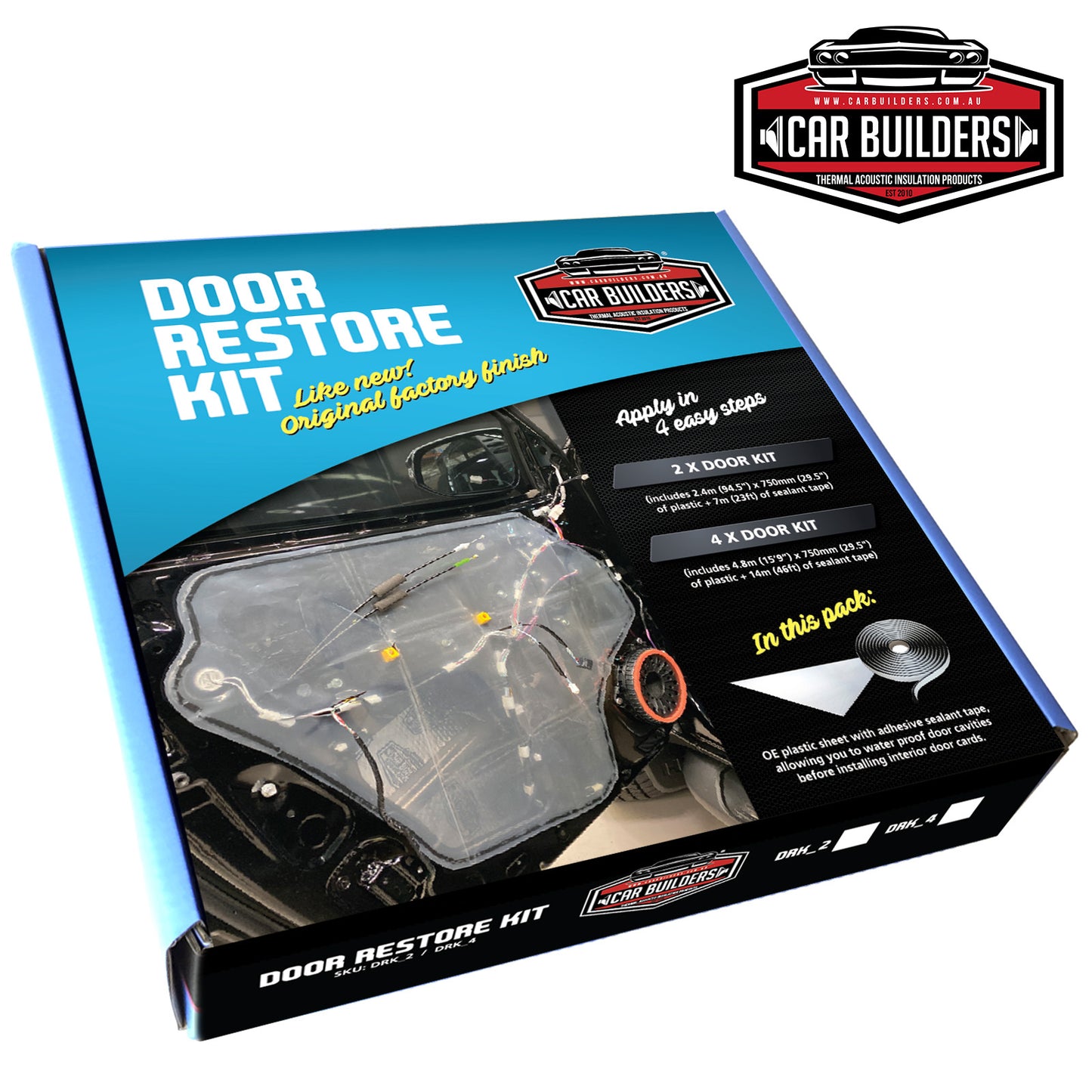 Car Builders Door Restore Kits (2 Doors)  - DRK2