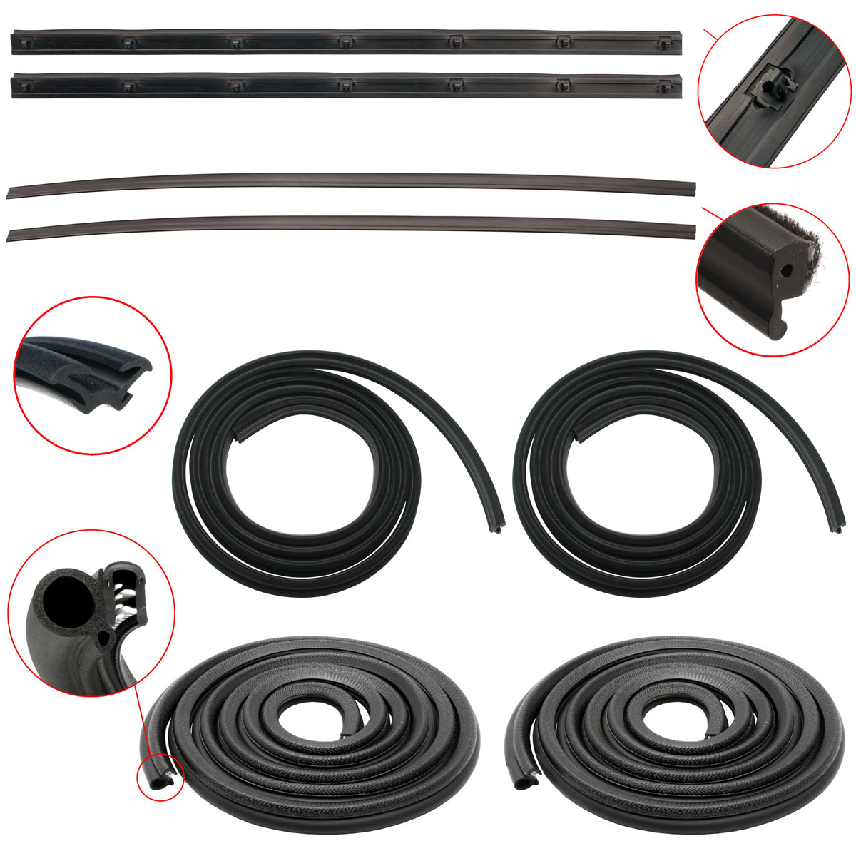 Door Rubber Kit Cortina TE Rear Sedan/Wagon - DRKCOR10