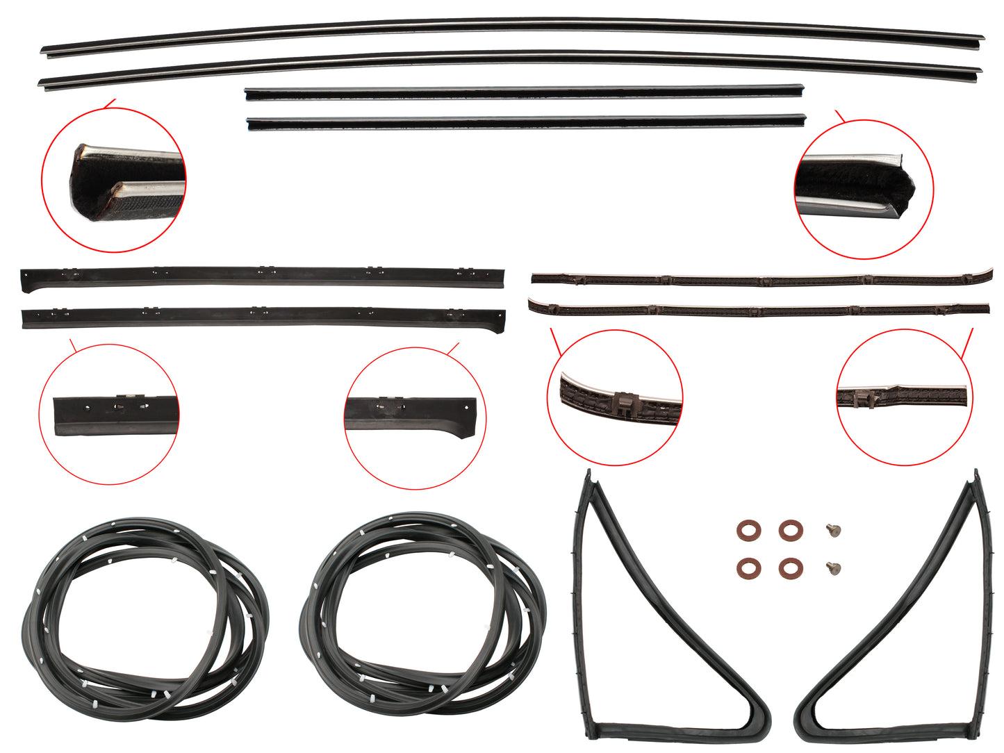 Door Rubber Kit EJ EH Front All - DRKEJ1